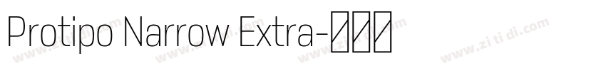Protipo Narrow Extra字体转换